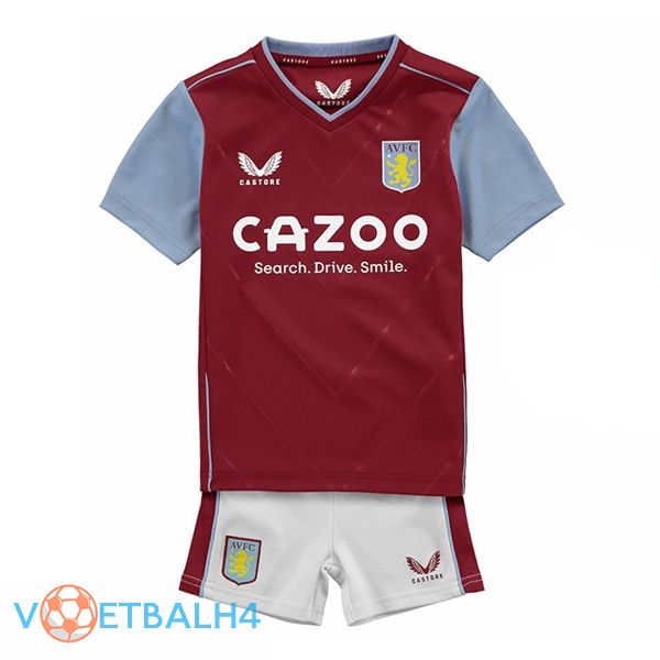 Aston Villa kinderen voetbal jersey thuis rood 2022/2023