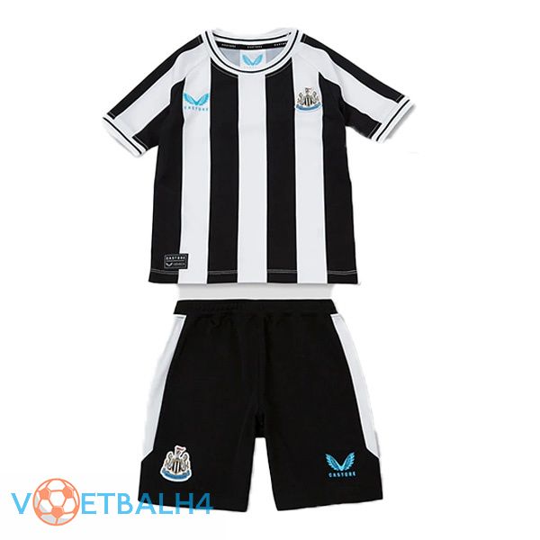 Newcastle United kinderen voetbal jerseys thuis zwart wit 2022-2023