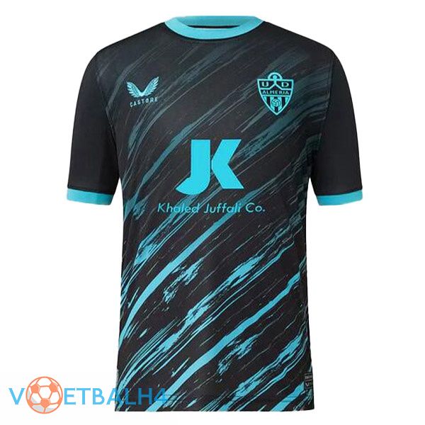 UD Almeria voetbal jerseys uit zwart blauw 2022-2023