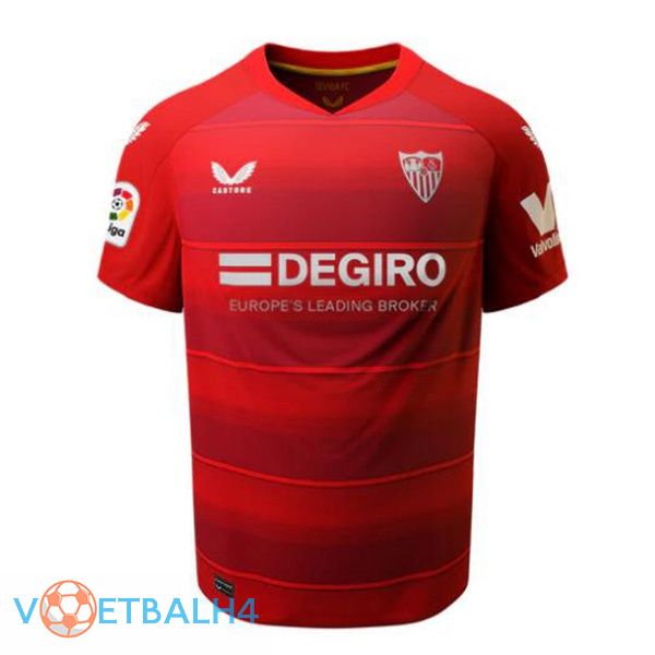 Sevilla FC voetbal jerseys uit rood 2022-2023