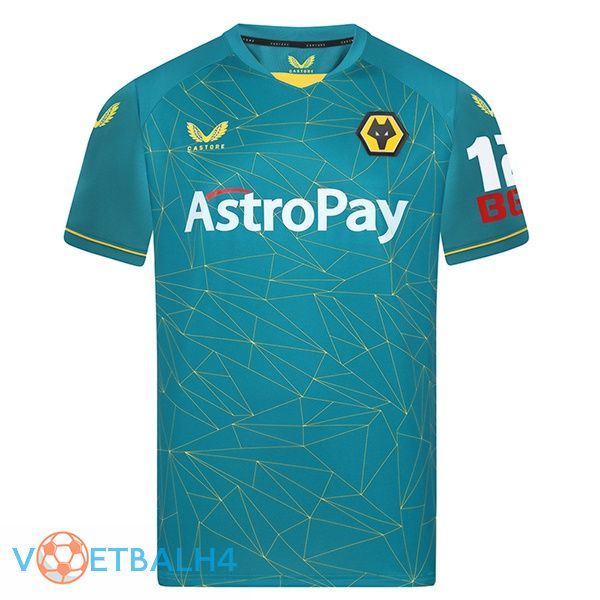 Wolves voetbal jersey uit blauw 2022/2023