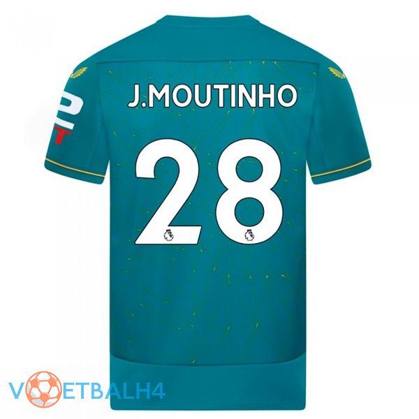 Wolves (J. MOUTINHO 28) voetbal jersey uit blauw 2022/2023