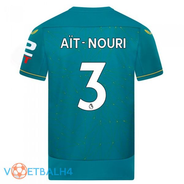 Wolves (AIT-NOURI 3) voetbal jersey uit blauw 2022/2023