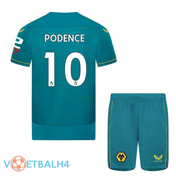 Wolves (PODENCE 10) kinderen voetbal jersey uit blauw 2022/2023