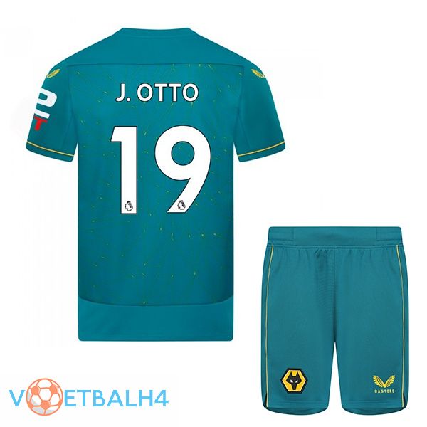 Wolves (J. OTTO 19) kinderen voetbal jersey uit blauw 2022/2023