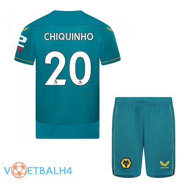 Wolves (CHIQUINHO 20) kinderen voetbal jersey uit blauw 2022/2023