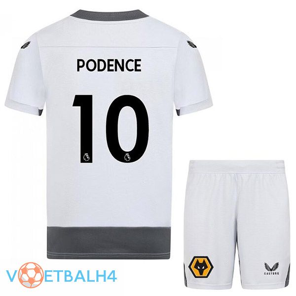 Wolves (PODENCE 10) kinderen voetbal jerseys derde wit grijs 2022-2023