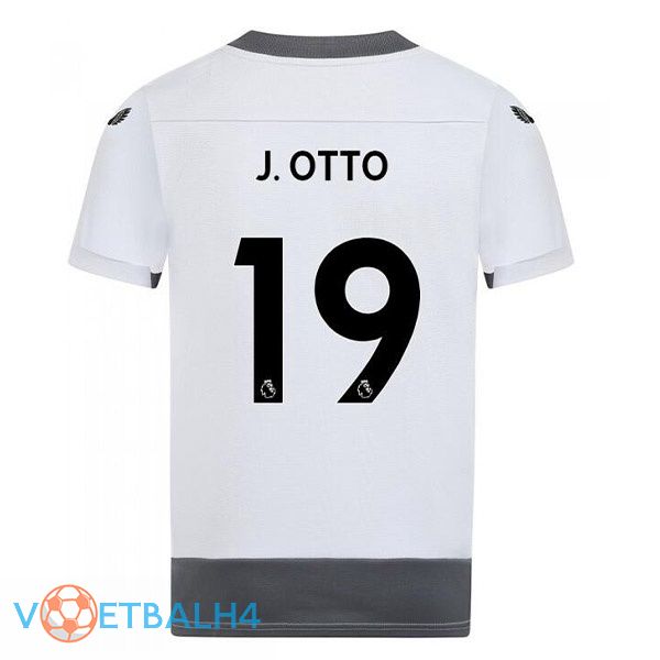 Wolves (J. OTTO 19) voetbal jerseys derde wit grijs 2022-2023