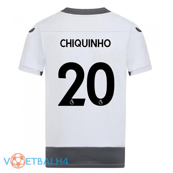 Wolves (CHIQUINHO 20) voetbal jerseys derde wit grijs 2022-2023