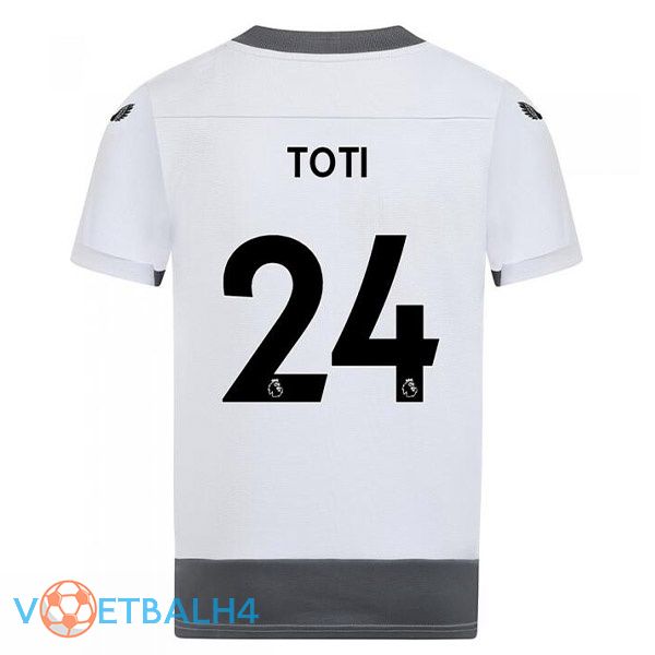 Wolves (TOTI 24) voetbal jerseys derde wit grijs 2022-2023