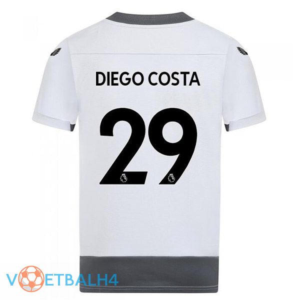 Wolves (DIEGO COSTA 29) voetbal jerseys derde wit grijs 2022-2023