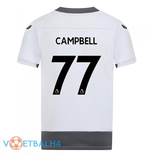 Wolves (CAMPBELL 77) voetbal jerseys derde wit grijs 2022-2023