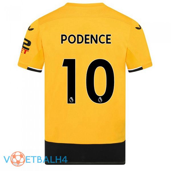 Wolves (PODENCE 10) voetbal jerseys thuis geel 2022-2023