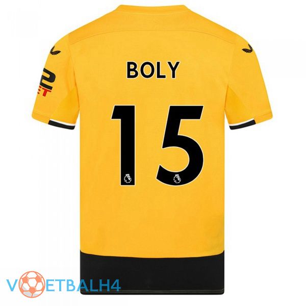 Wolves (BOLY 15) voetbal jerseys thuis geel 2022-2023