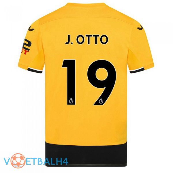 Wolves (J. OTTO 19) voetbal jerseys thuis geel 2022-2023