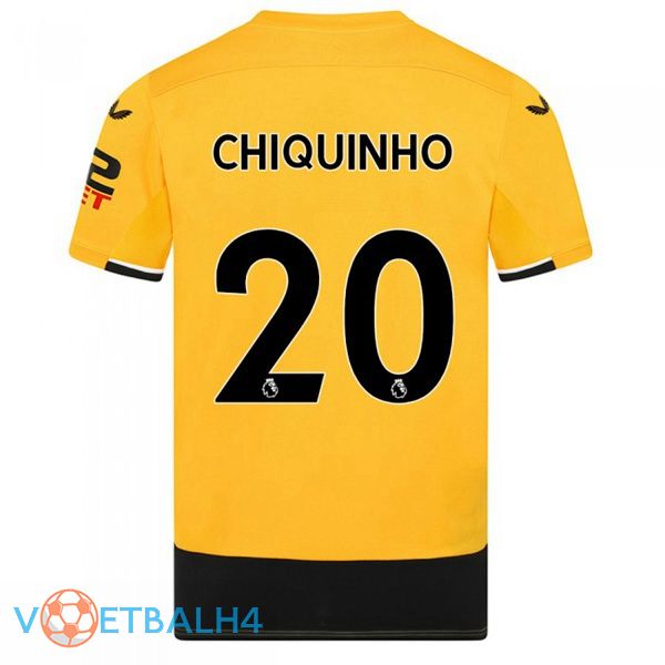 Wolves (CHIQUINHO 20) voetbal jerseys thuis geel 2022-2023