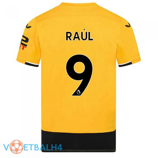 Wolves (RAUL 9) voetbal jerseys thuis geel 2022-2023