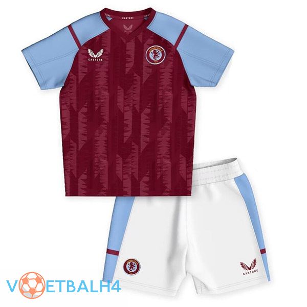 Aston Villa kinderen voetbal jersey thuis rood 2023/2024