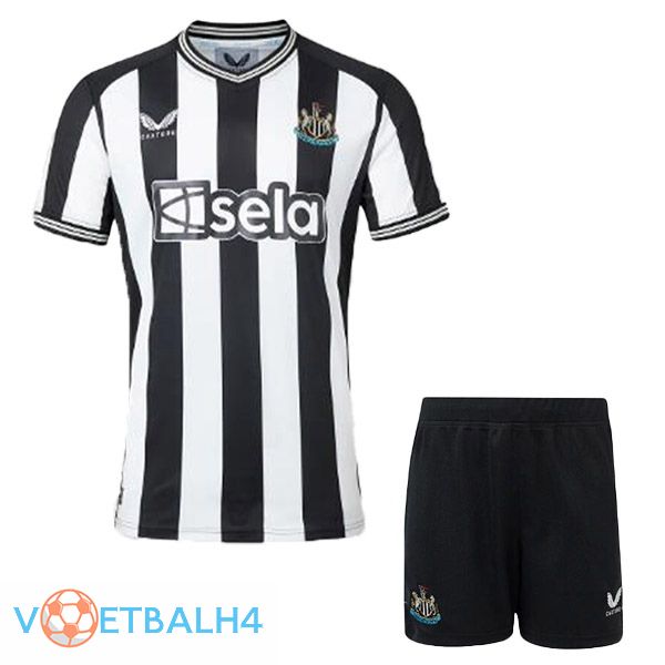 Newcastle United kinderen voetbal jersey thuis wit zwart 2023/2024