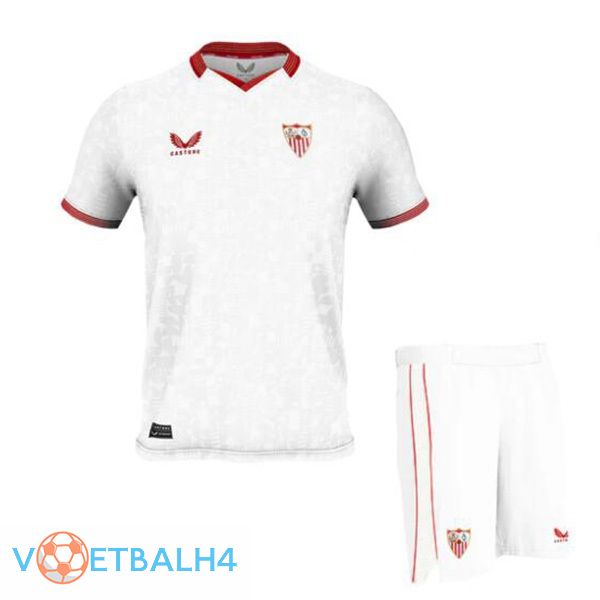 Sevilla FC kinderen voetbal jersey thuis wit 2023/2024