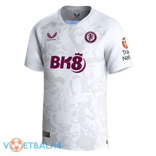 Aston Villa uit voetbal jersey wit 2023/2024