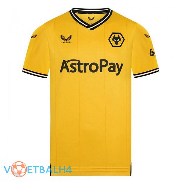 Wolves voetbal jersey thuis geel 2023/2024