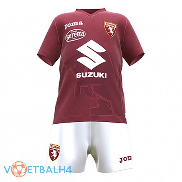 Torino FC kinderen voetbal jersey thuis rood 2022/2023