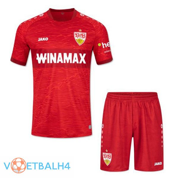 VfB Stuttgart kinderen uit voetbal jersey rood 2023/2024