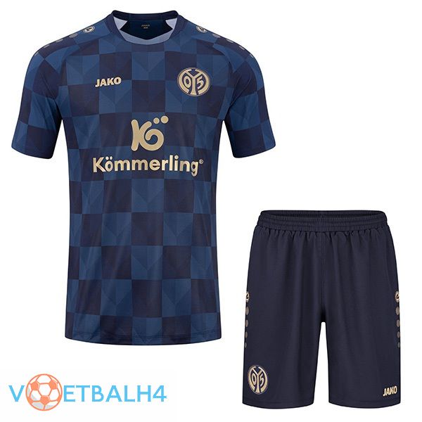 FSV Mainz 05 kinderen voetbal jersey uit blauw 2023/2024