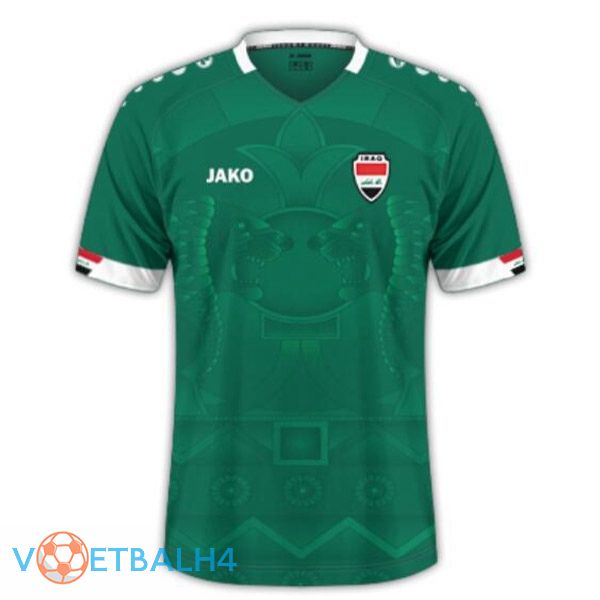 Iraq voetbal jersey thuis groente 2023/2024