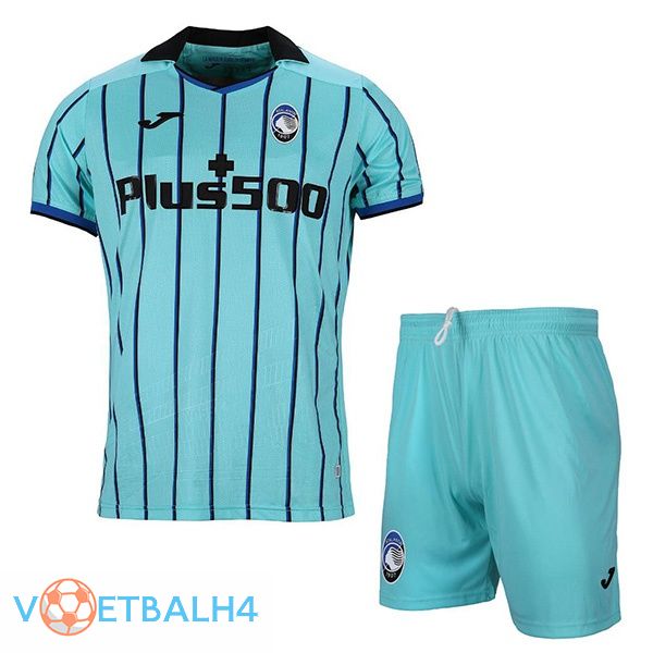 Atalanta kinderen voetbal jerseys derde blauw 2022-2023