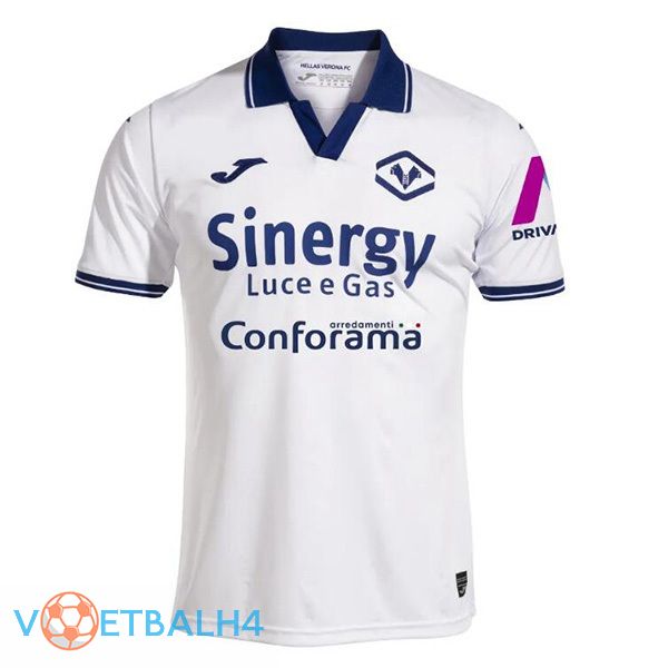 Hellas Verone derde voetbal jersey wit 2023/2024