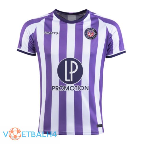 Toulouse thuis voetbal jersey paars wit 2023/2024