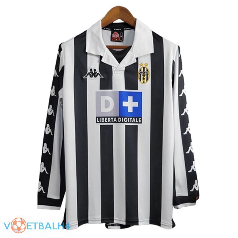 Juventus Retro voetbal jersey thuis lange mouw1999/2000