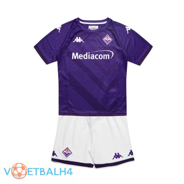 ACF Fiorentina kinderen voetbal jersey thuis paars 2022/2023