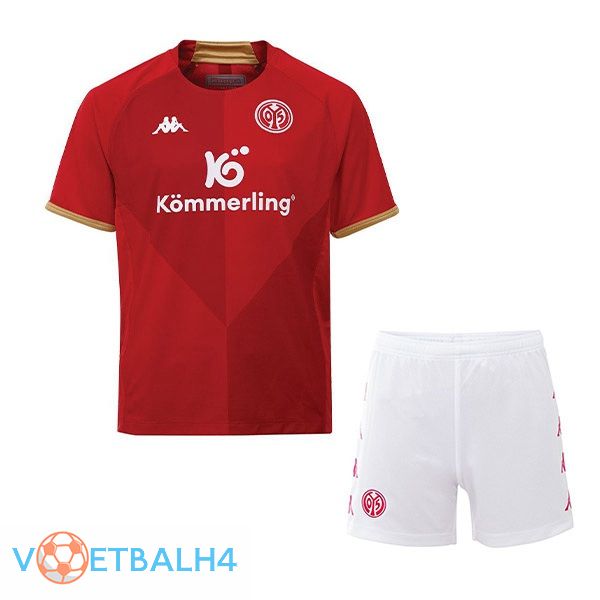 FSV Mainz 05 kinderen voetbal jersey thuis rood 2022/2023