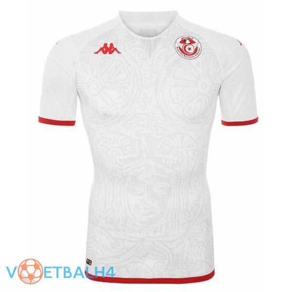 Tunisia voetbal jersey uit wit 2022/2023