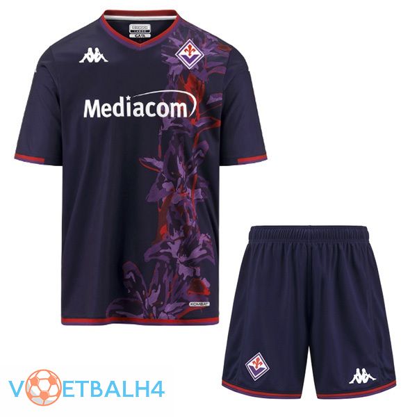 ACF Fiorentina kinderen derde voetbal jersey zwart 2023/2024