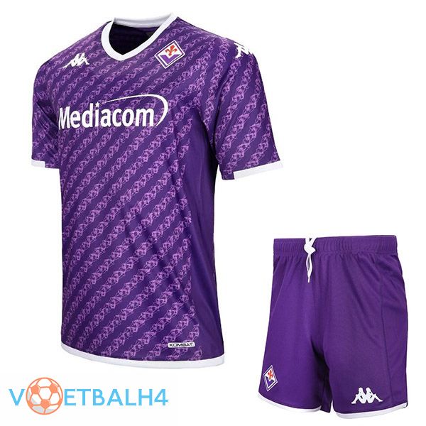 ACF Fiorentina kinderen voetbal jersey thuis paars 2023/2024