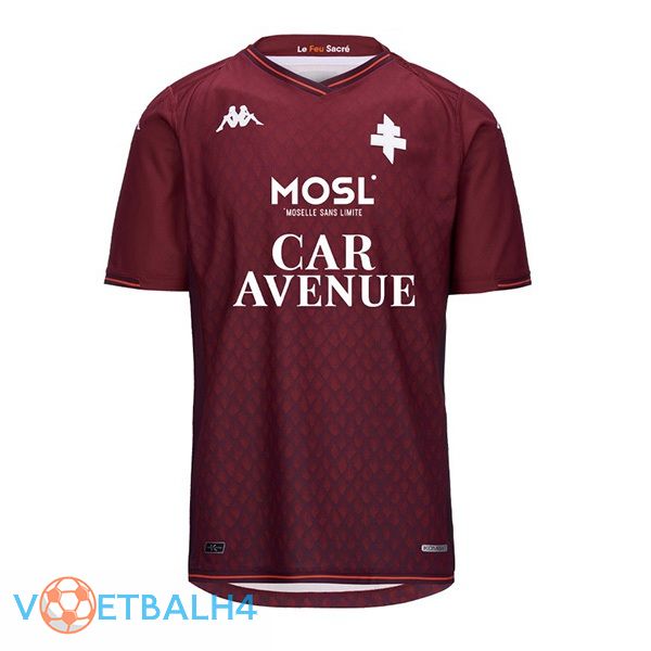 FC Metz thuis voetbal jersey rood 2023/2024