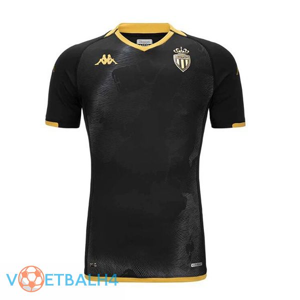 AS Monaco uit voetbal jersey zwart 2023/2024