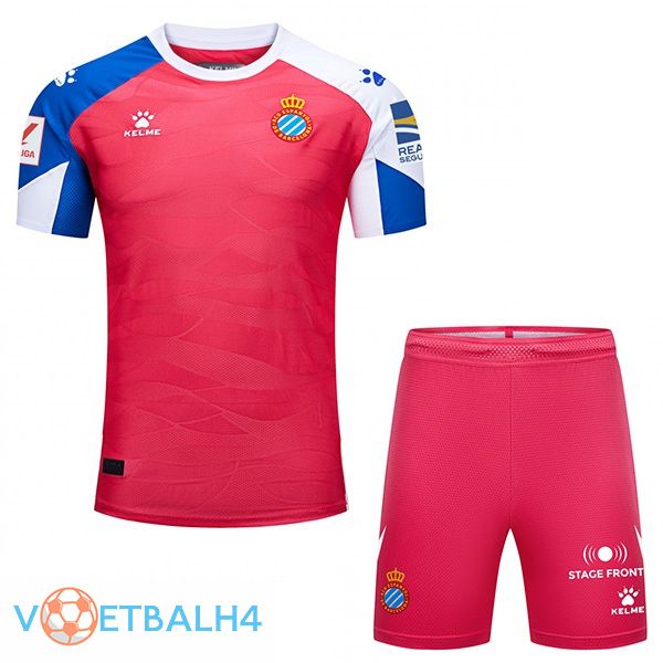 RCD Espanyol kinderen voetbal jersey uit roze 2023/2024