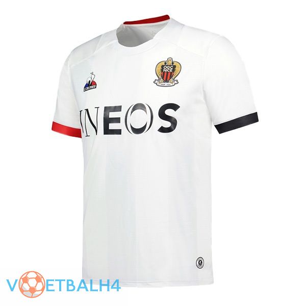 OGC Nice voetbal jersey uit wit 2023/2024