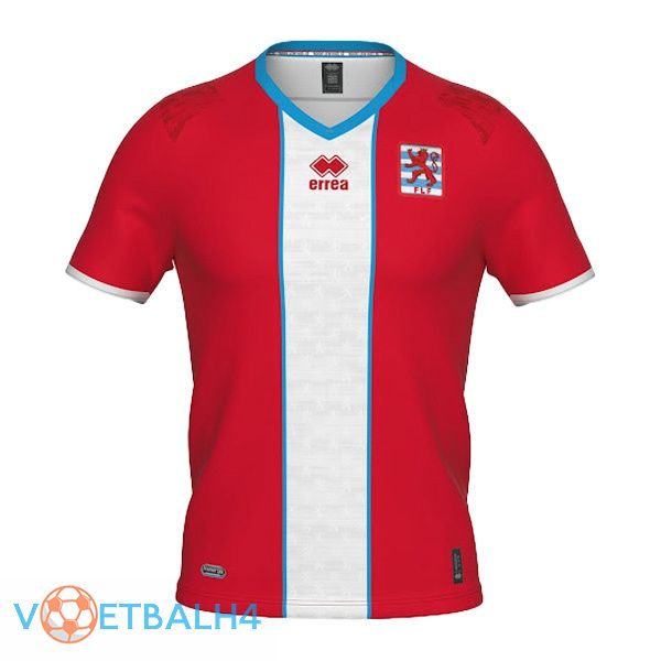 Luxembourg jersey thuis rood wit 2022/2023