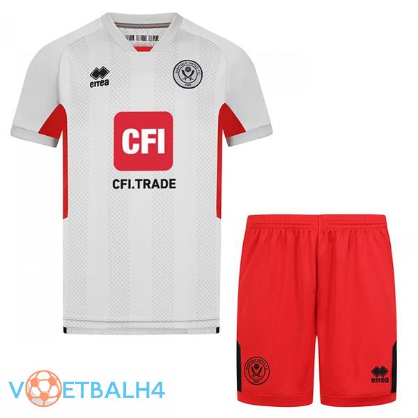 Sheffield United kinderen voetbal jersey derde grijs 2023/2024