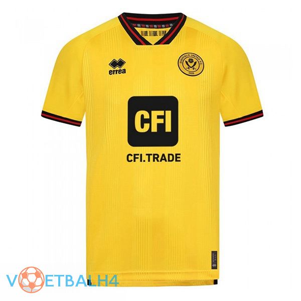 Sheffield United voetbal jersey uit geel 2023/2024