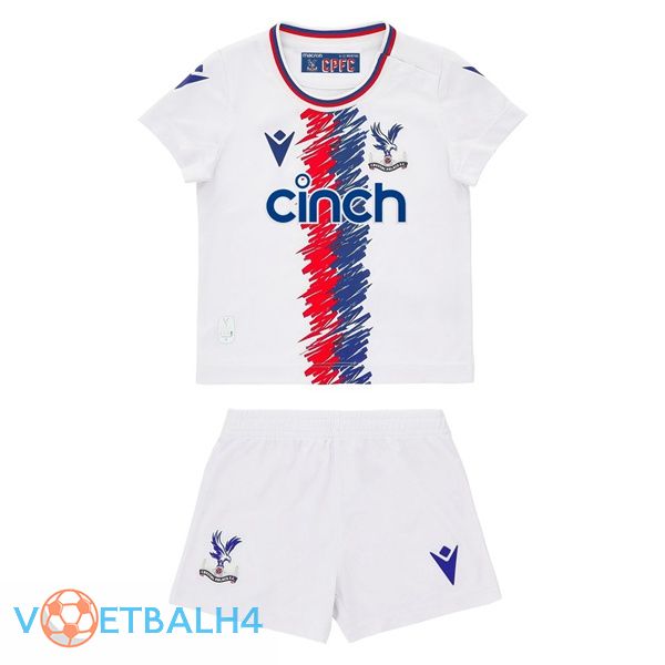 Crystal Palace kinderen voetbal jersey uit wit 2022/2023