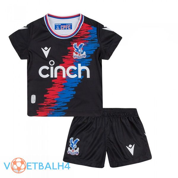 Crystal Palace kinderen voetbal jersey thuis zwart 2022/2023