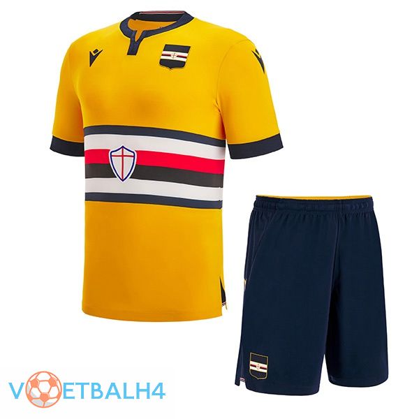 UC Sampdoria kinderen voetbal jersey derde geel 2022/2023