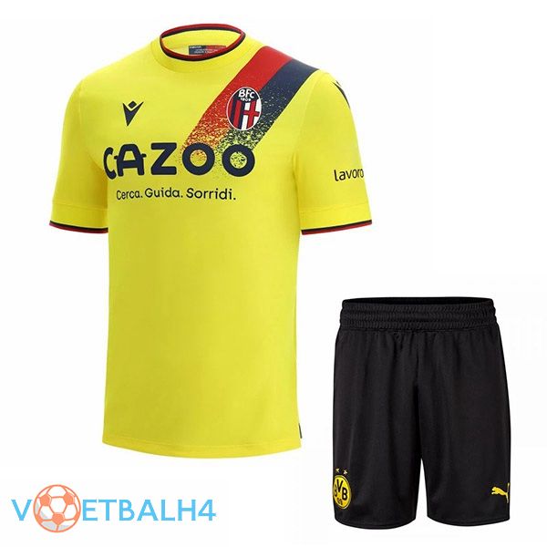 Bologne kinderen voetbal jersey derde geel 2022/2023